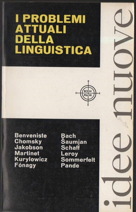 I Problemi Attuali Della Linguistica  - copertina