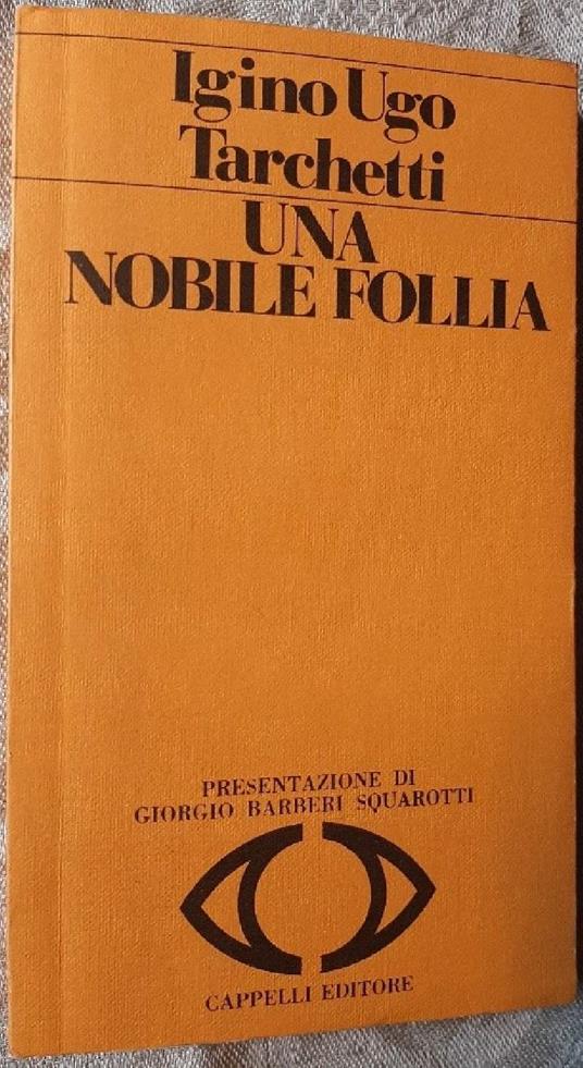 Una Nobile Follia - Igino Ugo Tarchetti - copertina