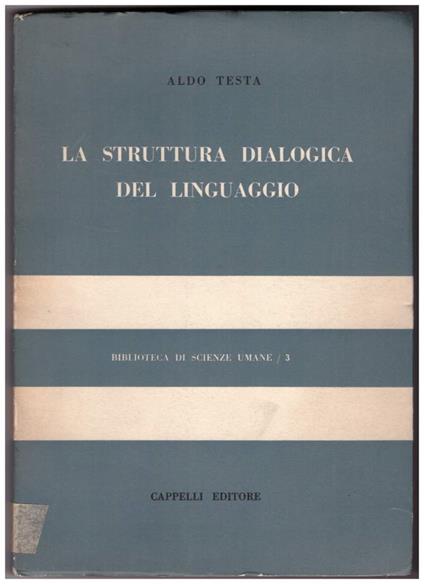 La Struttura Dialogica Del Linguaggio - Aldo Testa - copertina