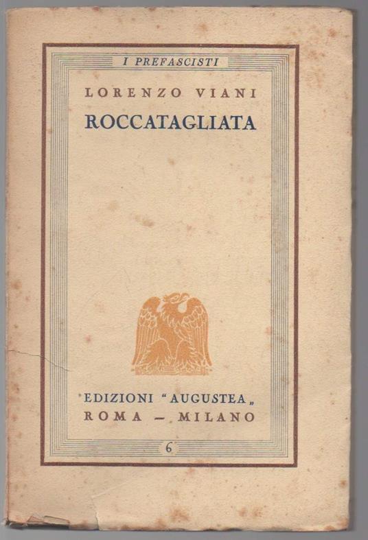 Roccatagliata - Lorenzo Viani - copertina