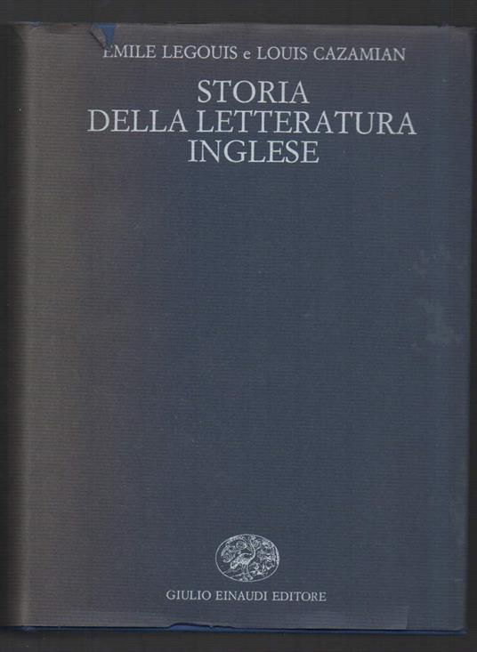 Stora Della Letteratura Inglese  - Émile Legouis - copertina