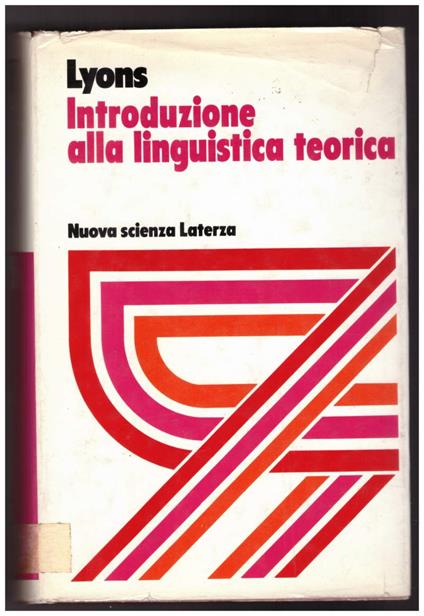 Introduzione Alla Linguistica Teorica - John Lyons - copertina