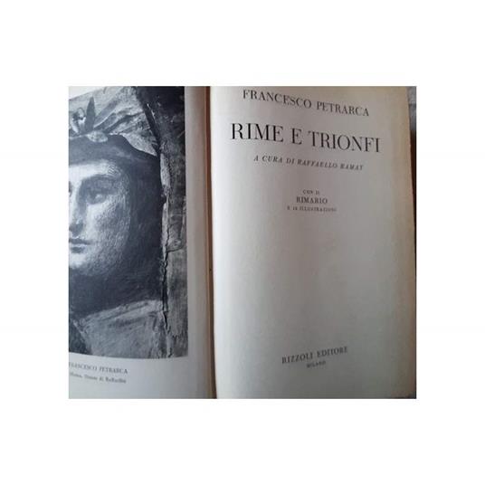 Rime e Trionfi - Francesco Petrarca - copertina