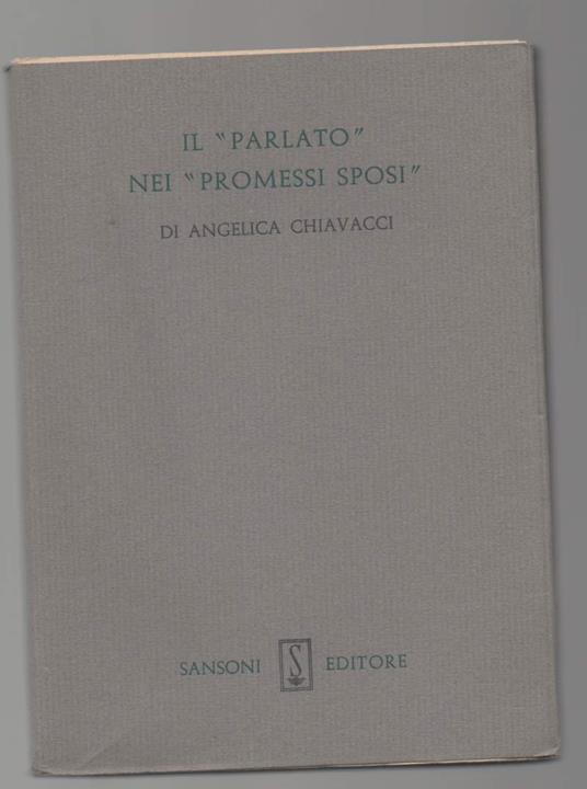 Il"parlato" Nei "promessi Sposi"  - copertina