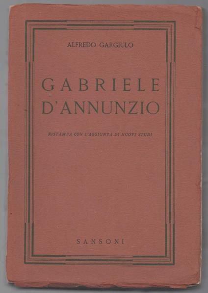 Gabriele D'annunzio - copertina