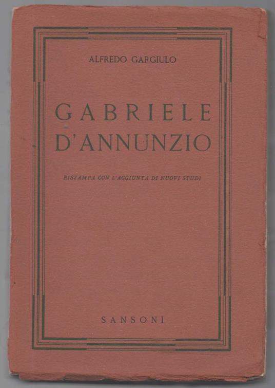 Gabriele D'annunzio - copertina