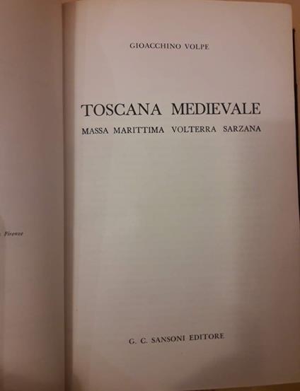 Toscana Medievale-massa Marittima Volterra Sarzana - copertina