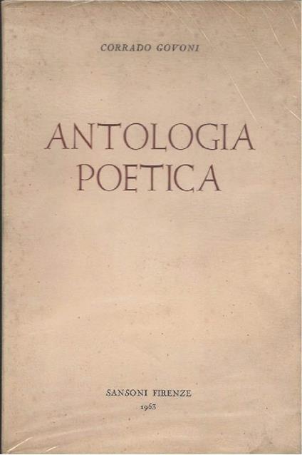 Antologia Poetica - Corrado Govoni - copertina