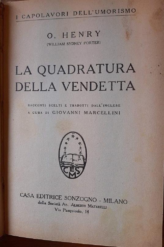 La Quadratura Della Vendetta - copertina