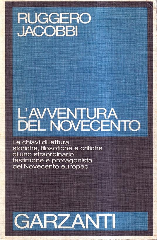 L' avventura del Novecento - Ruggero Jacobbi - copertina