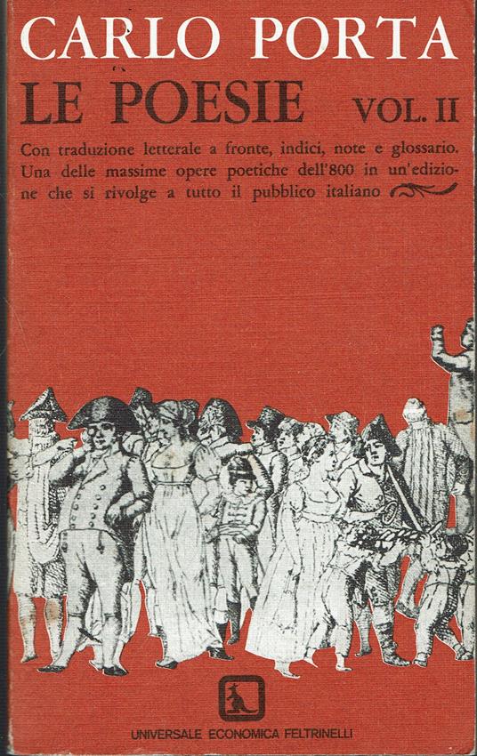 Carlo Porta le poesie Vol. II - Carlo Porta - copertina