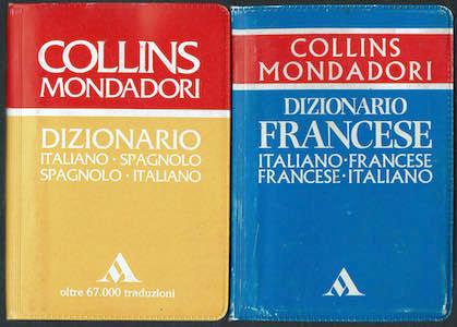 2 Dizionario Collins– italiano/francese/ francese /italiano/ + dizionario italiano spagnolo/spagnolo italiano ( tascabili ) - Collins - copertina