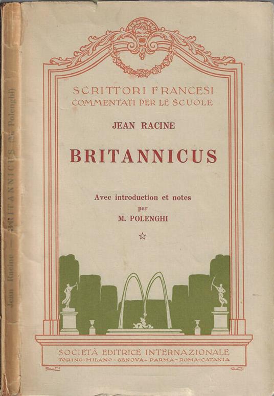 Britannicus - Jean Racine - copertina