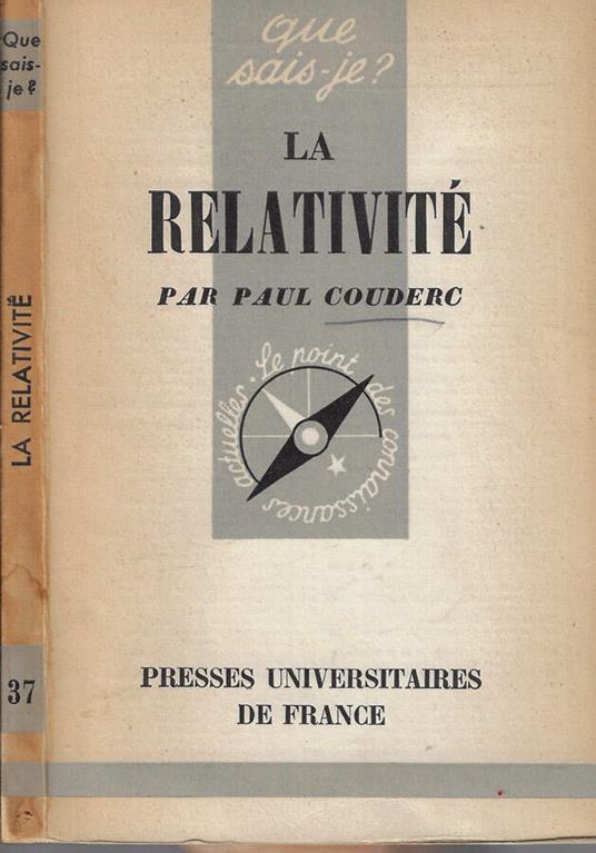 La relativite - Paul Couderc - copertina