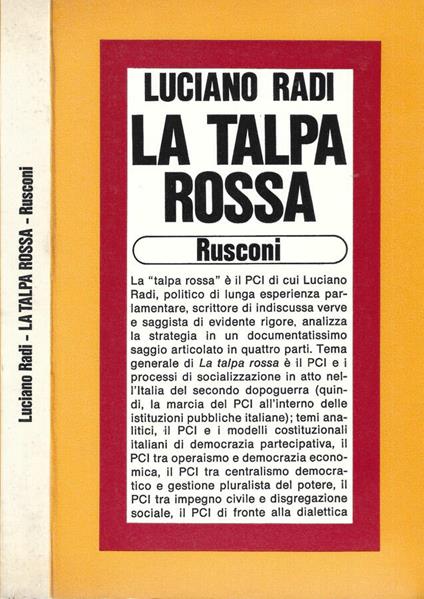 La talpa rossa - Luciano Radi - copertina