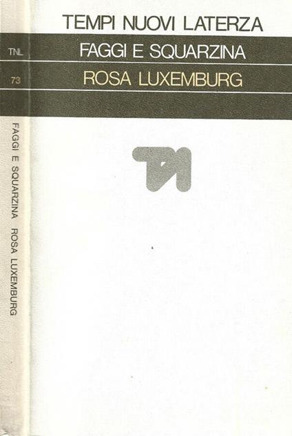 Rosa Luxemburg - Vico Faggi - copertina