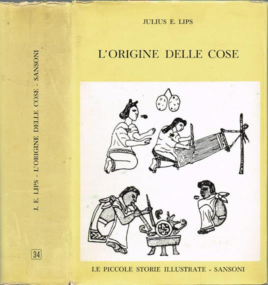 L' origine delle cose - Julius E. Lips - copertina