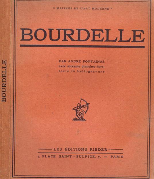 Bourdelle - André Fontainas - copertina