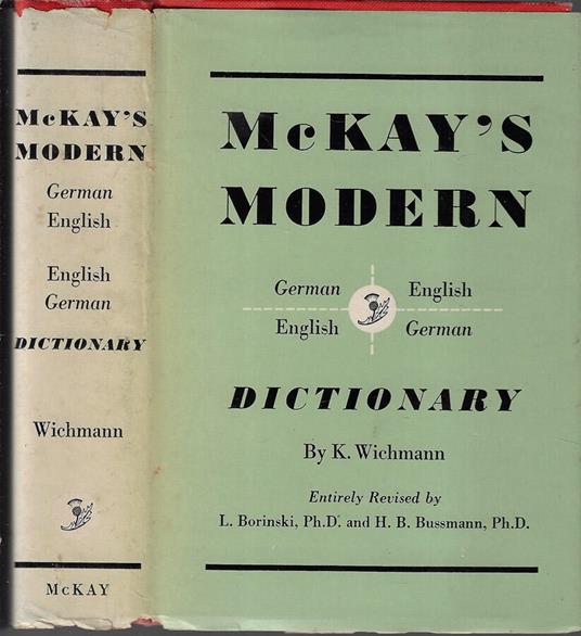 McKay's modern german-english, english-german dictionary - copertina