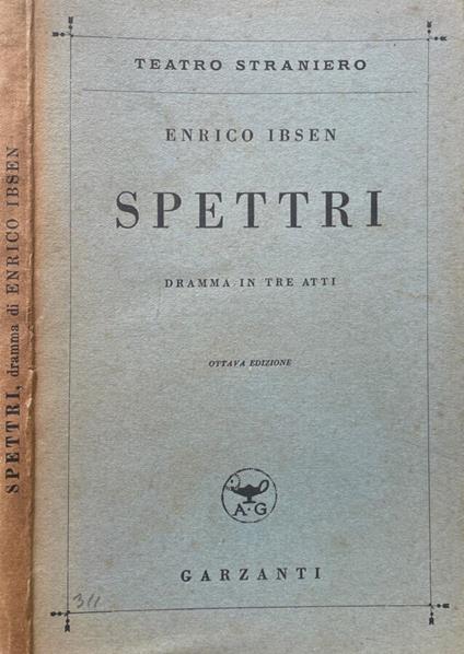Spettri - Henrik Ibsen - copertina