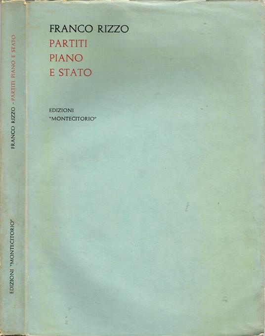 Partiti piano e stato - Franco Rizzo - copertina