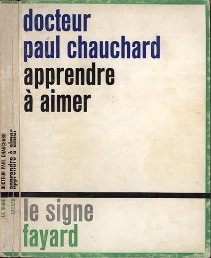 Apprendre à aimer - Paul Chauchard - copertina