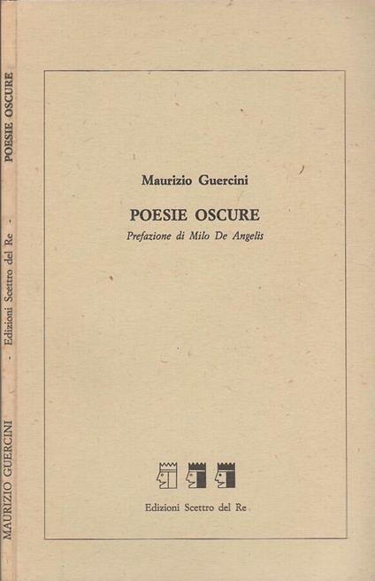 Poesie Oscure - copertina