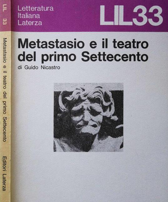 Metastasio e il teatro del primo Settecento - Guido Nicastro - copertina