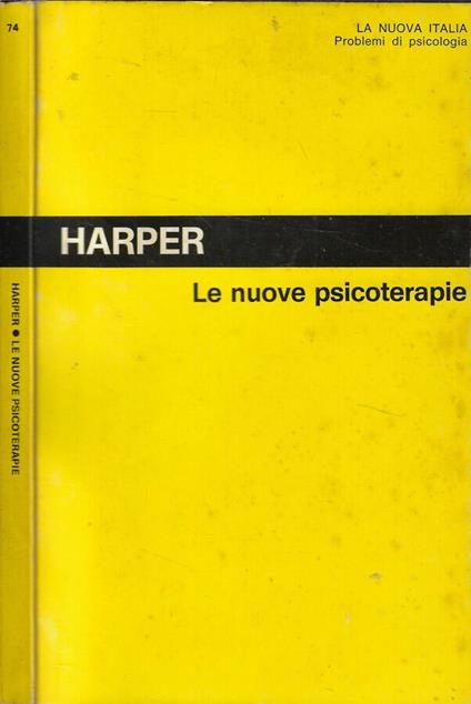 Le nuove psicoterapie - Robert A. Harper - copertina