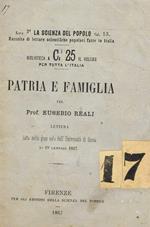 Patria e famiglia