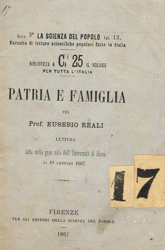 Patria e famiglia - copertina