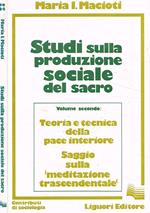 Studi sulla produzione sociale del sacro vol.II