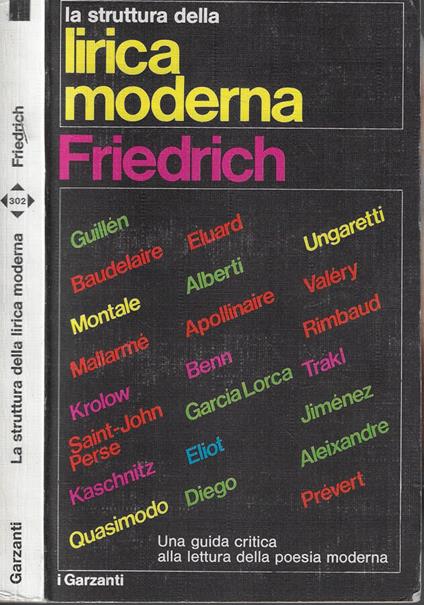 La struttura della lirica moderna - Hugo Friedrich - copertina