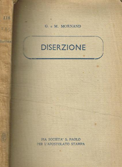 Diserzione - copertina