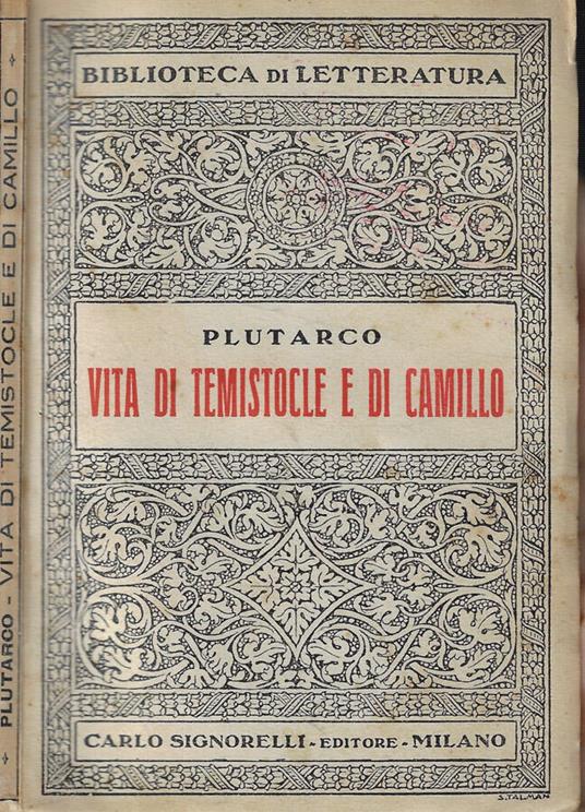 Vita di Temistocle e di Camillo - Plutarco - copertina