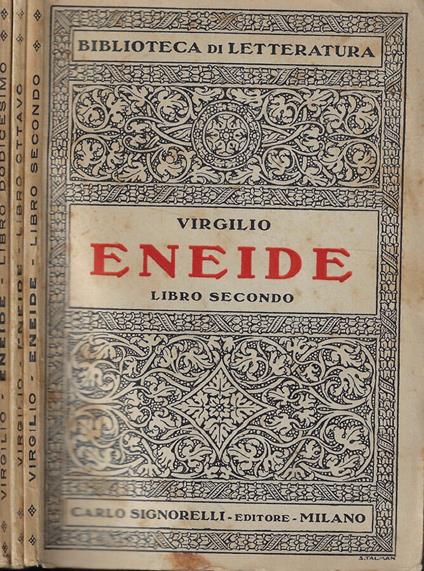 Eneide Libro secondo-Libro ottavo-Libro dodicesimo - Virgilio - copertina