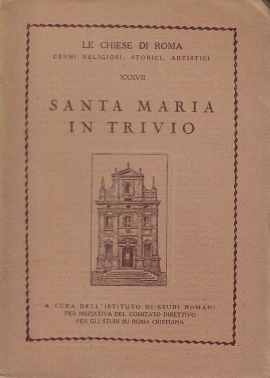 Santa Maria in Trivio - copertina