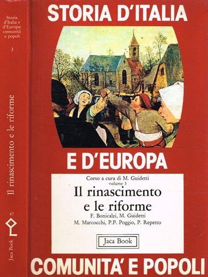 Storia d'Italia e d' Europa: comunità e popoli 3. Il rinascimento e le riforme - copertina