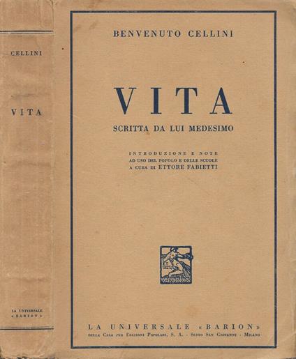 Vita - Benvenuto Cellini - copertina