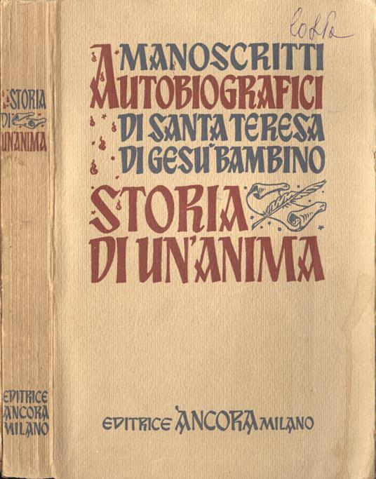 Storia di un' anima - copertina