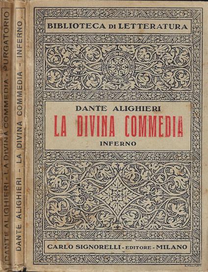 La Divina Commedia Inferno-Purgatorio - Dante Alighieri - copertina