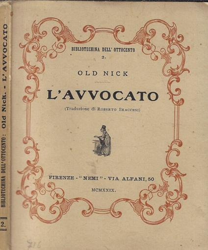 L' avvocato - copertina