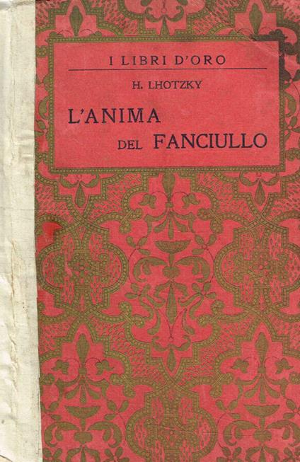 L' Anima del fanciullo - Heinrich Lhotzky - copertina