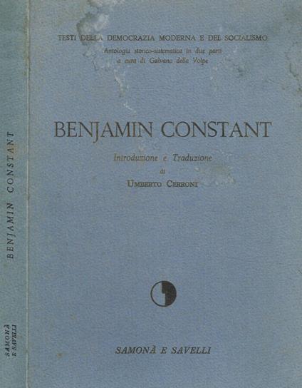 Benjamin Constant - copertina