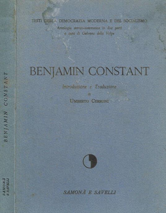 Benjamin Constant - copertina