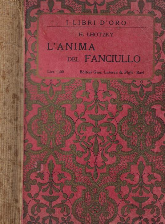 L' anima del fanciullo - Heinrich Lhotzky - copertina