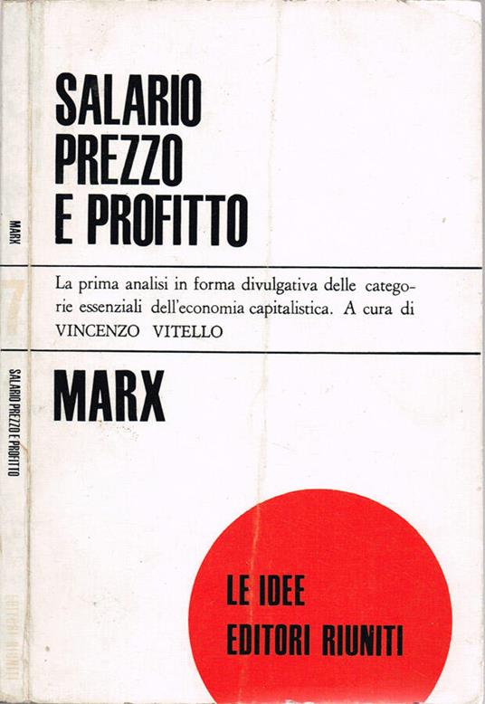 Salario, prezzo e profitto - copertina