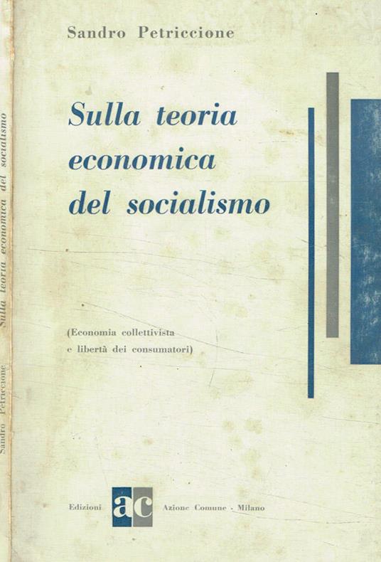 Sulla teoria economica del socialismo - Sandro Petriccione - copertina