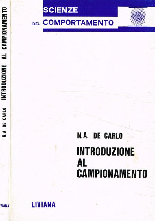 Introduzione al campionamento - Nicola A. De Carlo - copertina