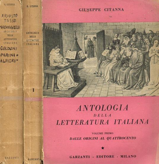 Antologia della letteratura italiana vol.1, 2 - Giuseppe Cigana - copertina